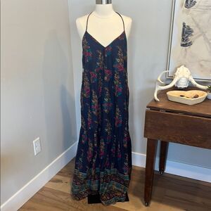Sleeveless Maxi Sundress with Spaghetti Straps